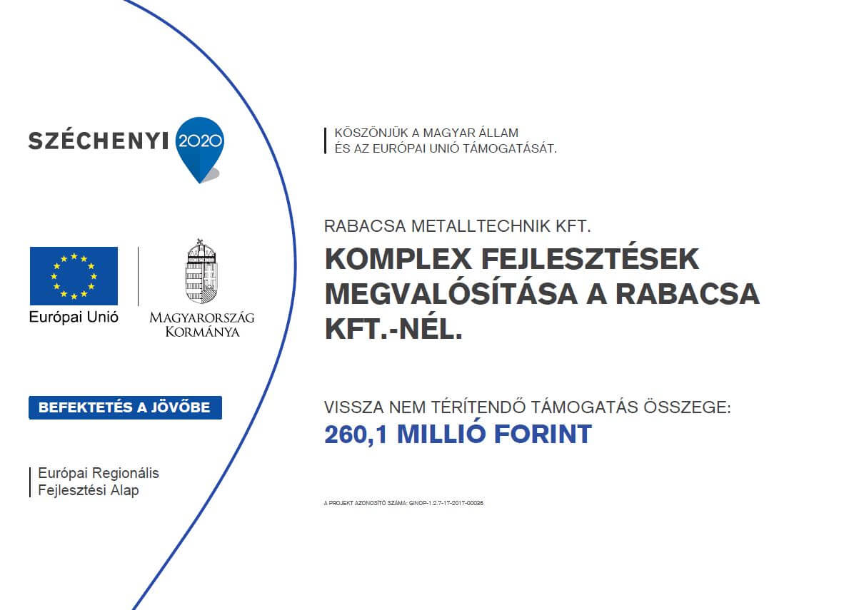 IMPLEMENTATION OF COMPLEX IMPROVEMENTS AT RABACSA KFT.